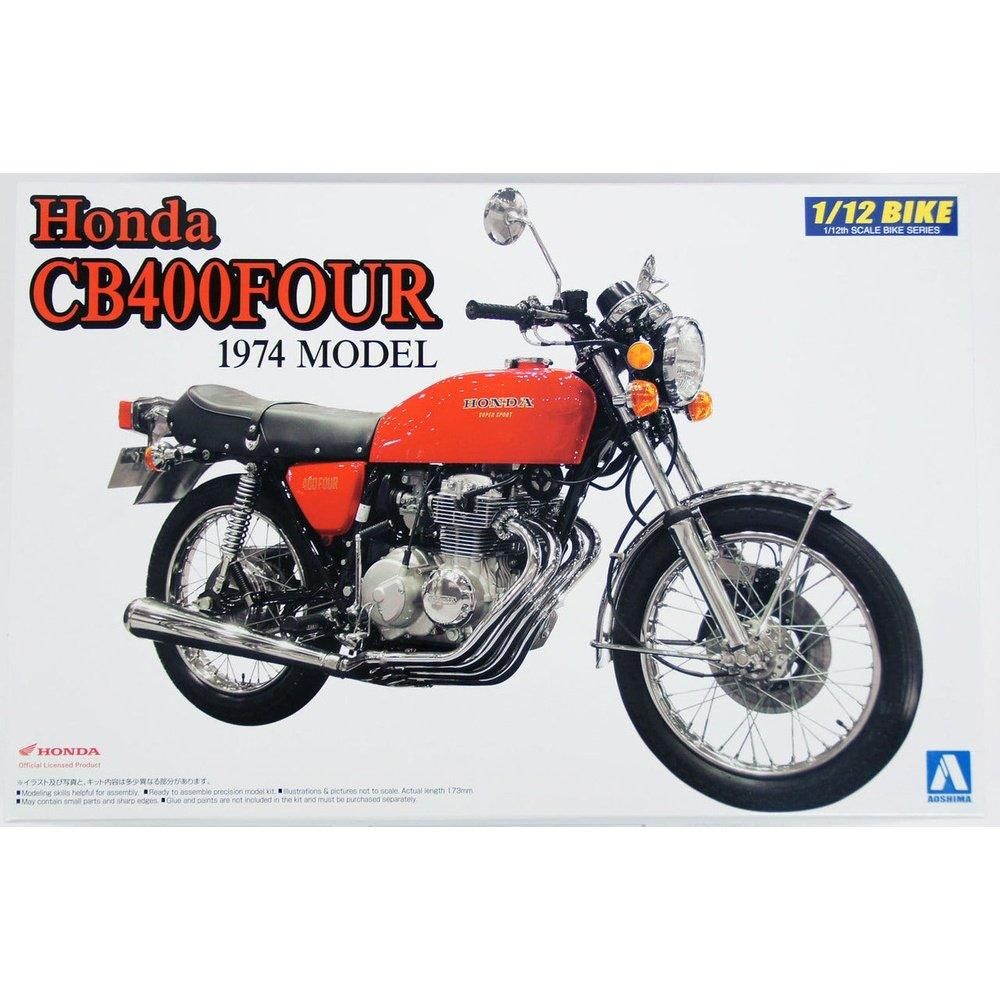 Aoshima 1/12 BIKE 015 本田CB400四缸1974型 組裝模型 - TwinnerModel