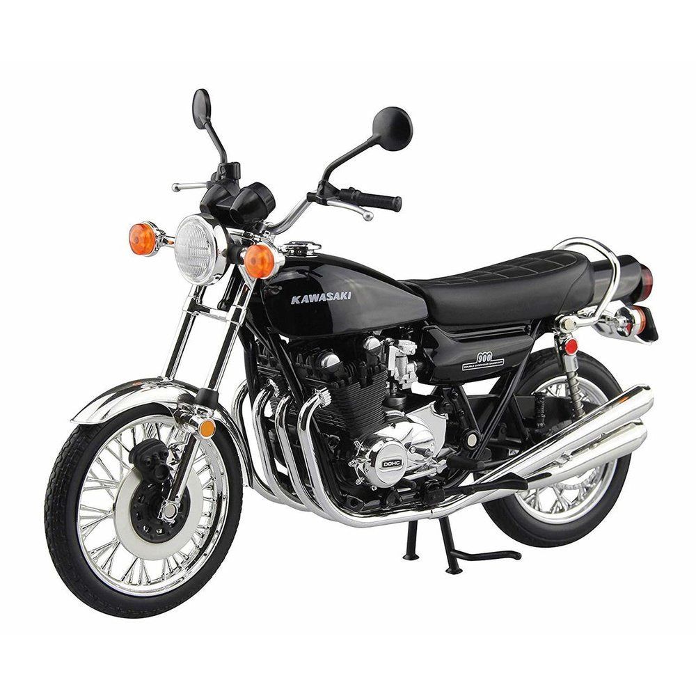 Aoshima 1/12 Finished Bike KAWASAKI 900 SUPER4 (Z1) BLACK - 千里達