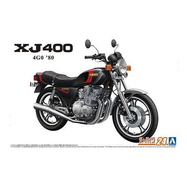 Aoshima 1/12 The Bike 024 雅馬哈4G0 XJ400`80 組裝模型 - TwinnerModel