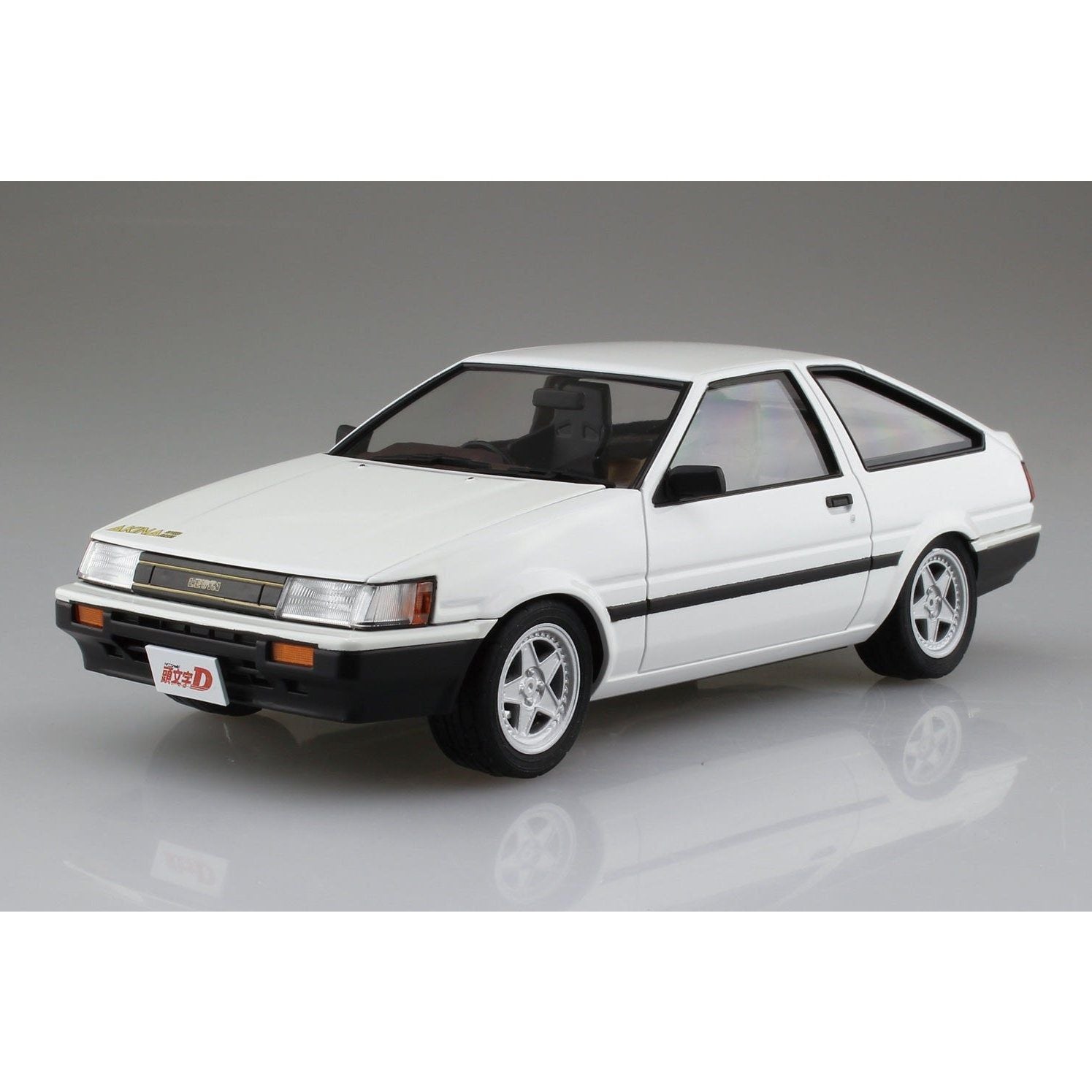 Aoshima 1/24 頭文字D 010 武內 樹 AE85 LEVIN 組裝模型 - TwinnerModel