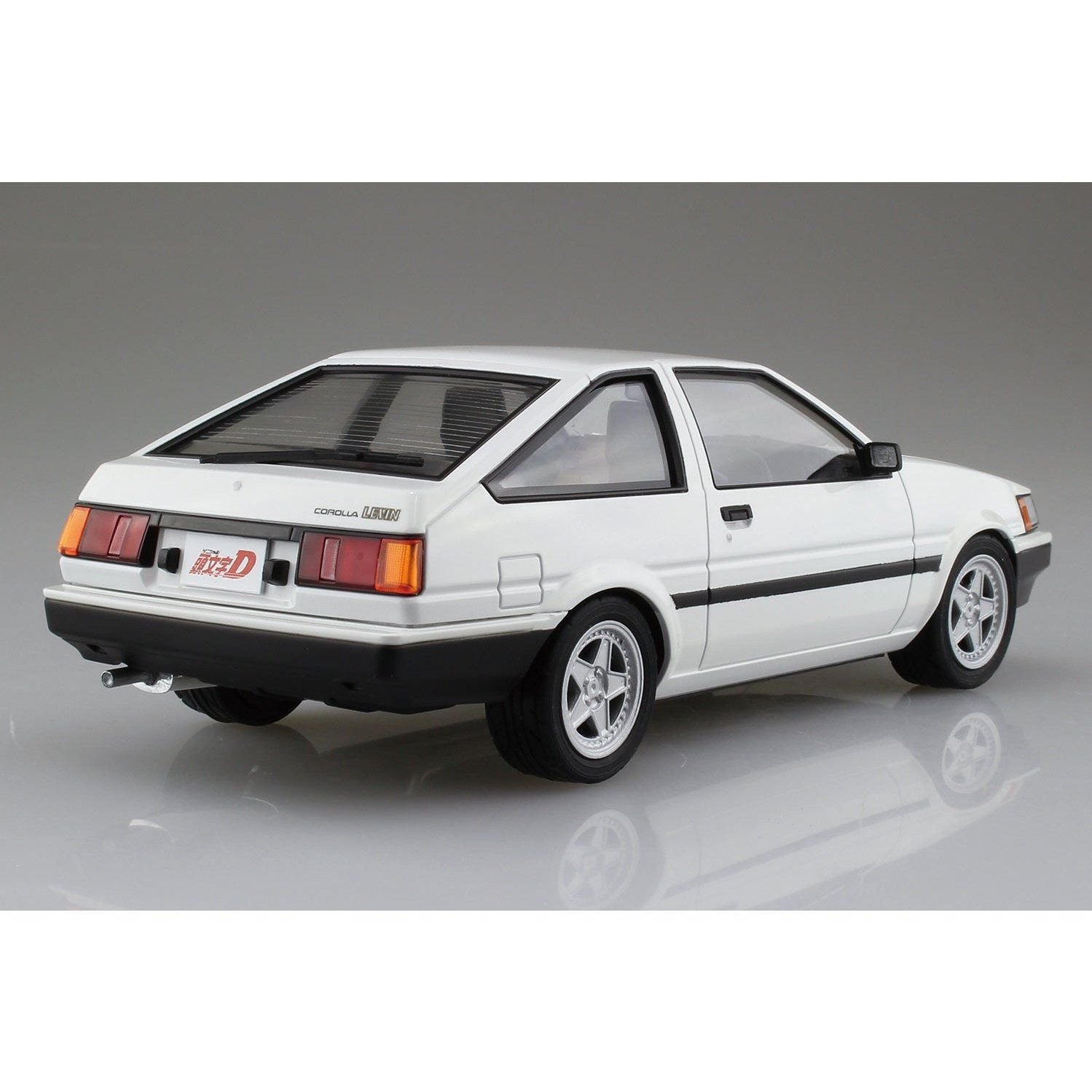 Aoshima 1/24 頭文字D 010 武內 樹 AE85 LEVIN 組裝模型 - TwinnerModel