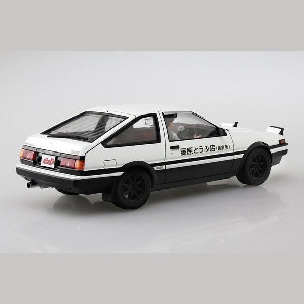 Aoshima 1/24 頭文字D 014 藤原拓海 TOYOTA AE86 Trueno Project D式樣 附駕駛公仔 組裝模型 - TwinnerModel