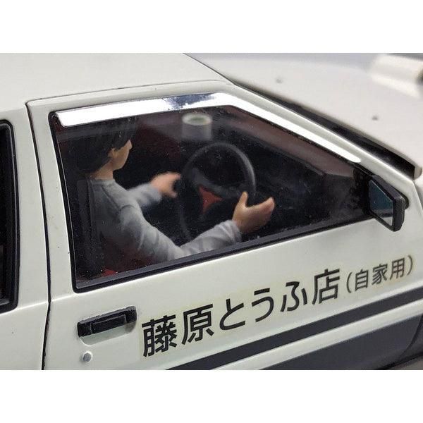 Aoshima 1/24 頭文字D 014 藤原拓海 TOYOTA AE86 Trueno Project D式樣 附駕駛公仔 組裝模型 - TwinnerModel