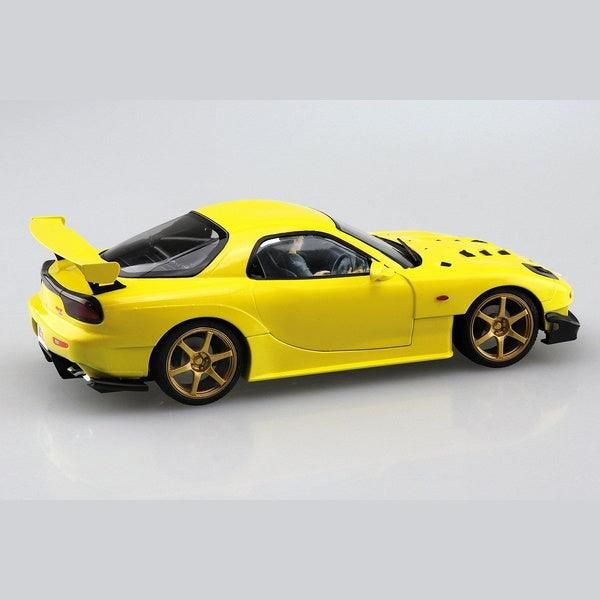 Aoshima 1/24 頭文字D 015 高橋啓介 MAZDA FD3S RX-7 Project D式樣 附駕駛公仔 組裝模型 - TwinnerModel