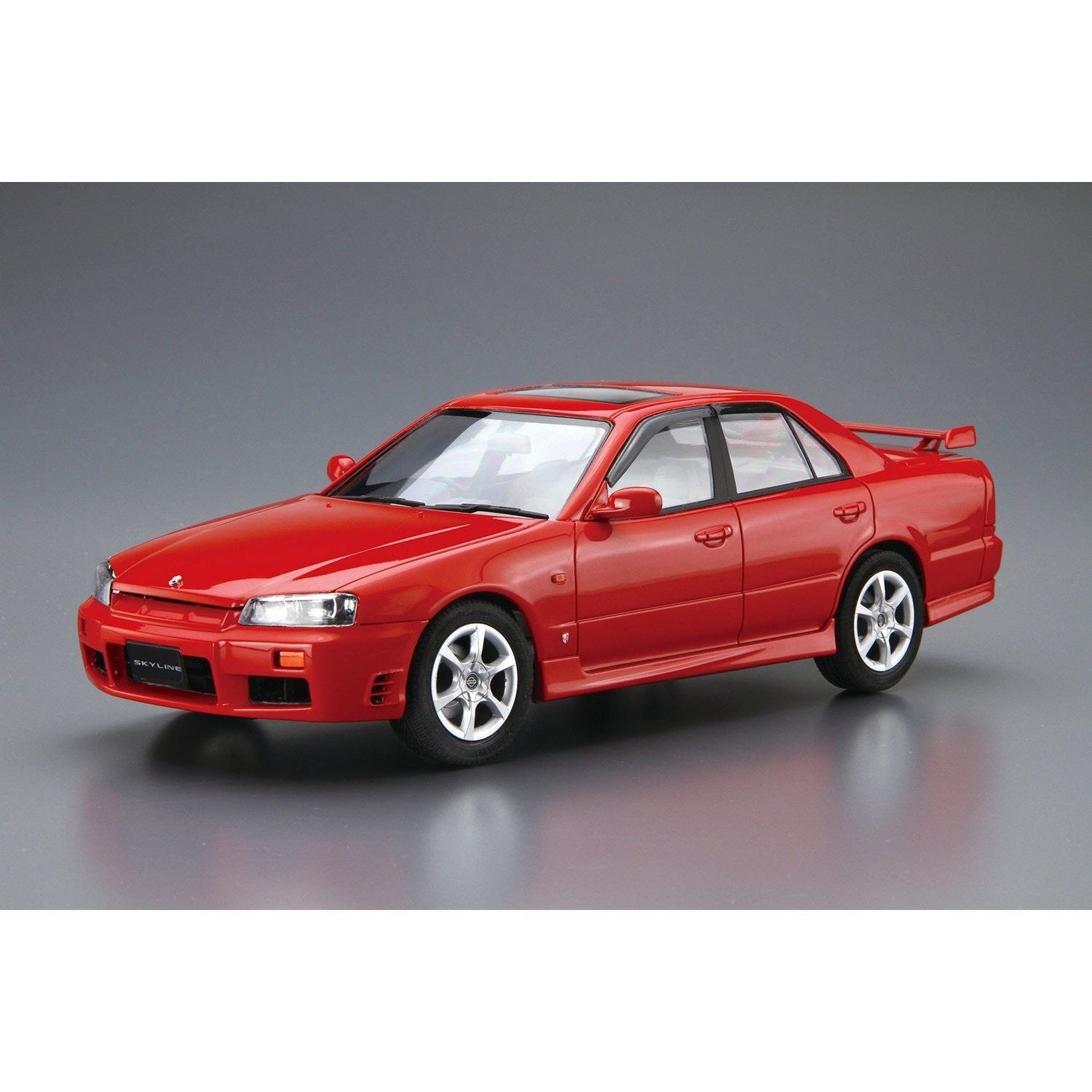 Aoshima 1/24 ZM 098 日產 ER34 SKYLINE 25GT-X 渦輪增壓 '98 組裝模型 - TwinnerModel