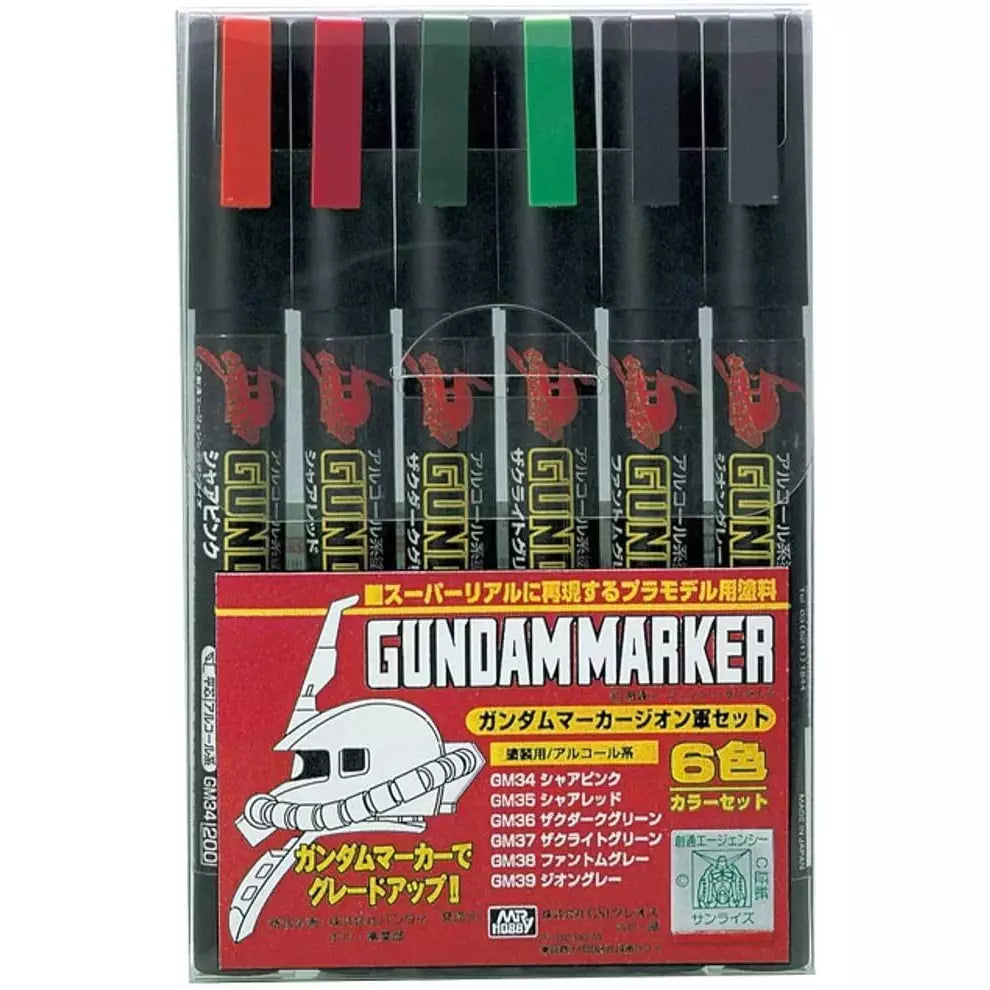 MR HOBBY GMS-108 高達麥克筆自護套裝(一套6款)