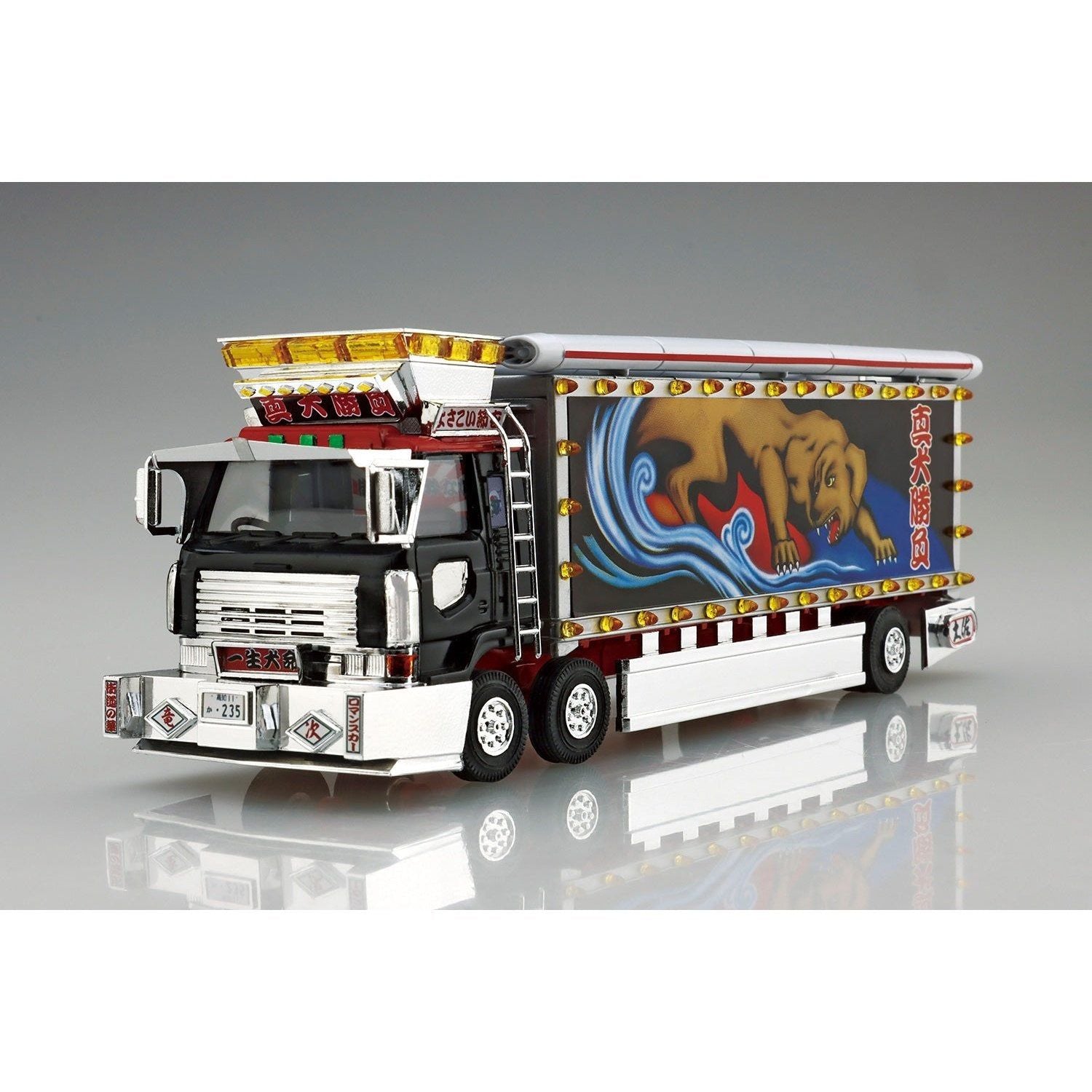 Aoshima 1/64 迷你爆卡NEXT 004 真犬勝負(大型冷凍車) 組裝模型 - TwinnerModel