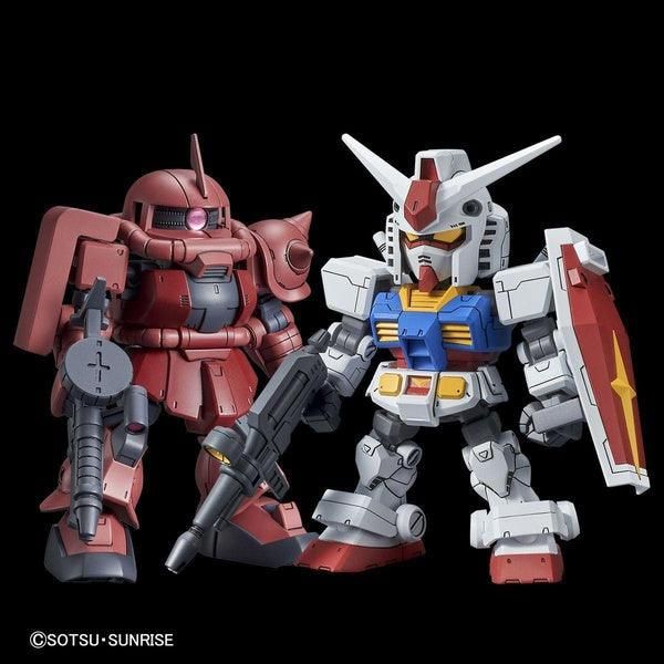 Bandai SDCS SET-02 RX-78-2 & MS-06S 紅彗星 機動戰士高達 組裝模型 - TwinnerModel
