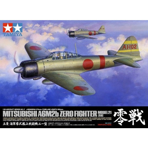 Tamiya 1/32 Aircraft 60317 Mitsubishi A6M2 Zero Fighter Model 21 組裝模型