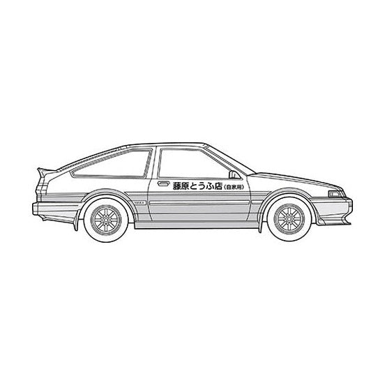 Fujimi 1/24 頭文字D ISD-01 reno前期型1600GT APEXAE86 藤原拓海 組裝模型