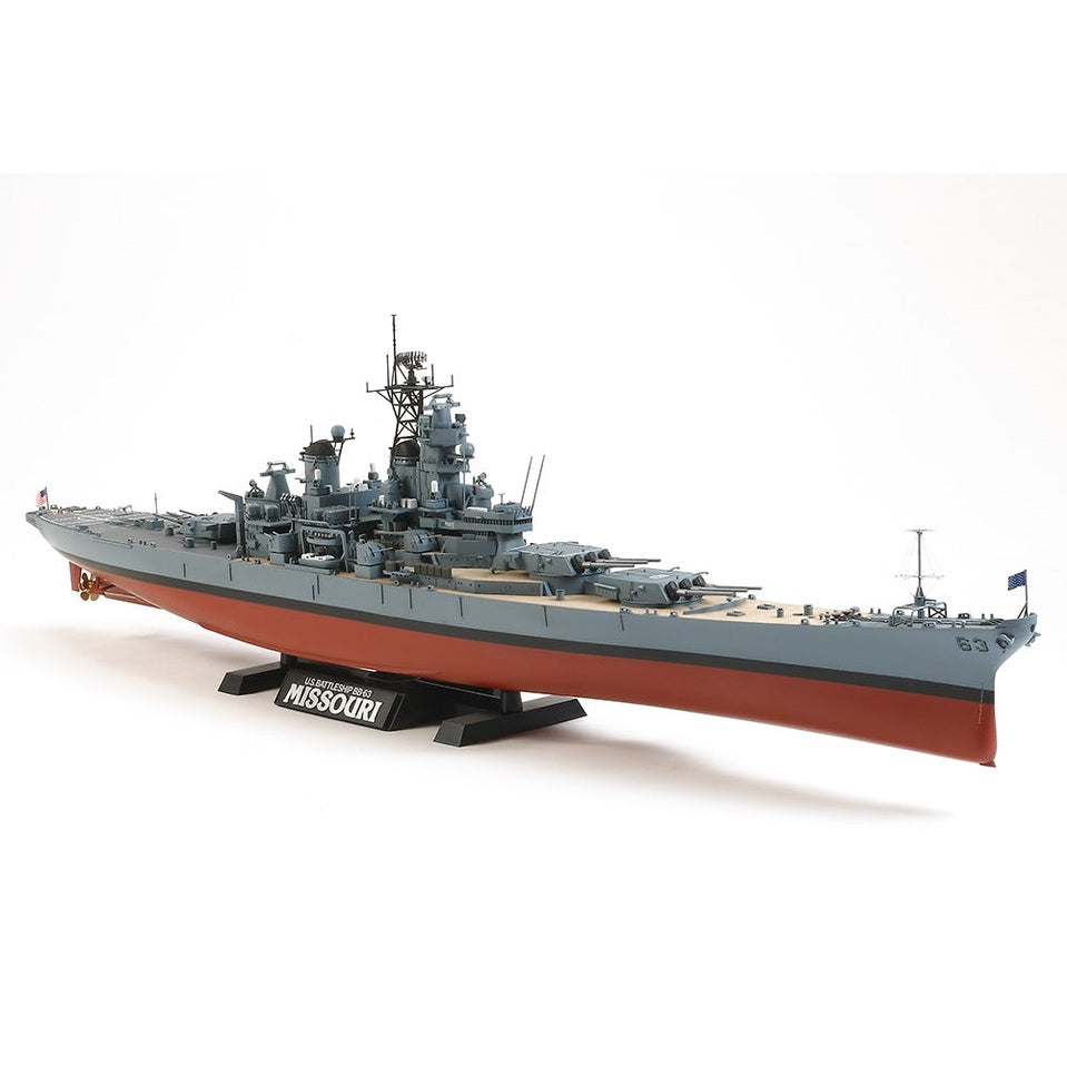 Tamiya 1/350 大型比例戰艦 78029 美國戰艦 BB-63 密蘇里號(約1991年) 組裝模型