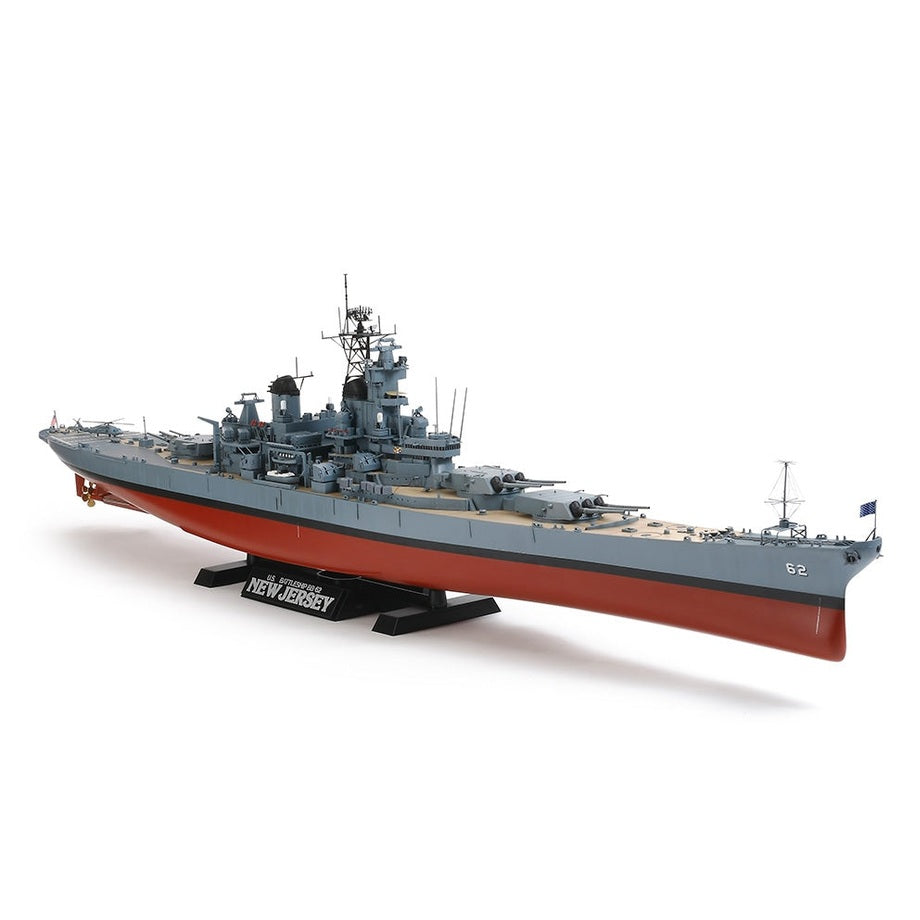 Tamiya 1/350 大型比例戰艦 78028 美國戰艦 BB-62 新澤西號(現代版) 組裝模型