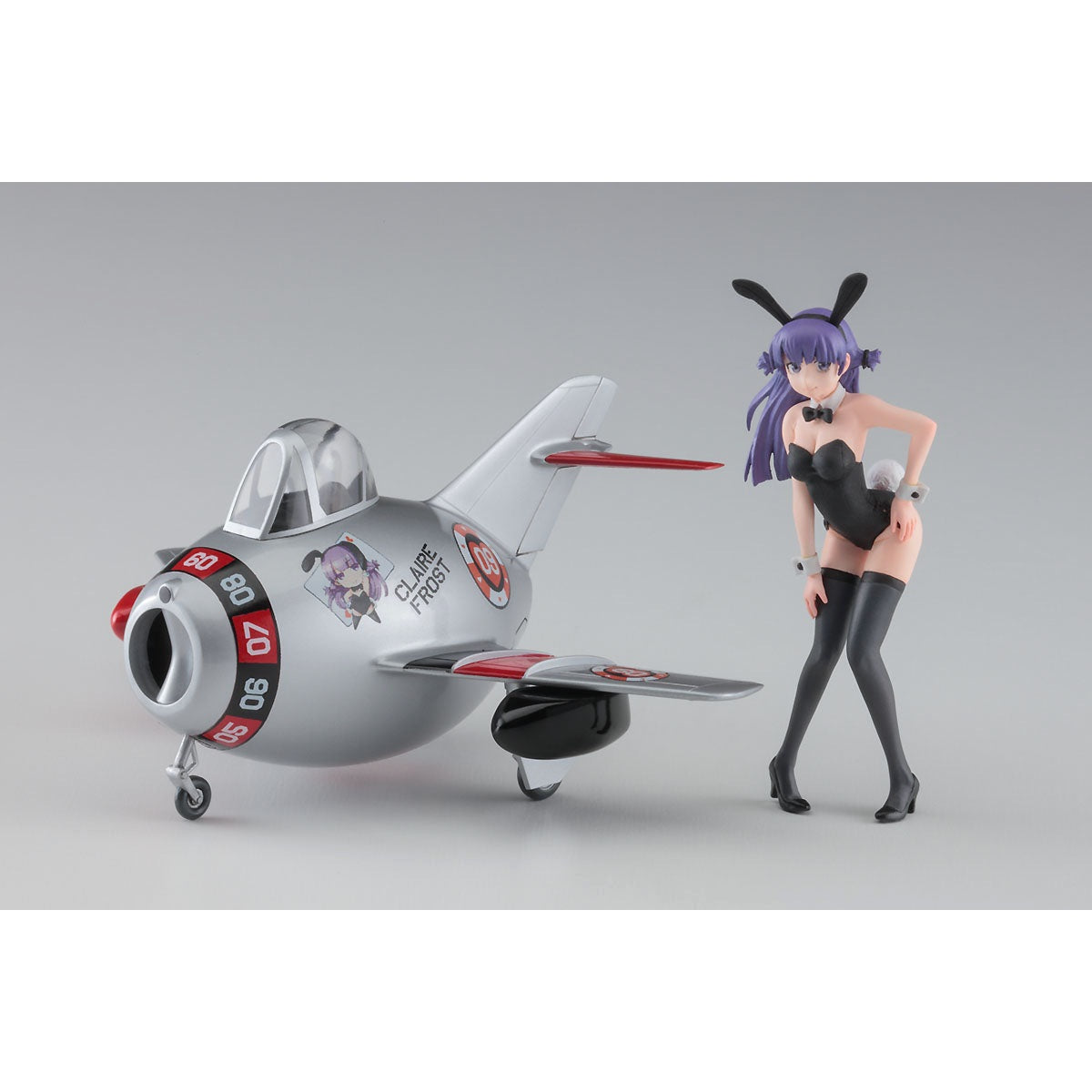 Hasegawa 1/20 Figure & Egg Plane 克萊爾.弗斯特兎女郎與米格MIG-15戰鬥機 組裝模型