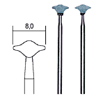 PROXXON 28272 Silicon carbide grinding points, lens, 2 pcs.