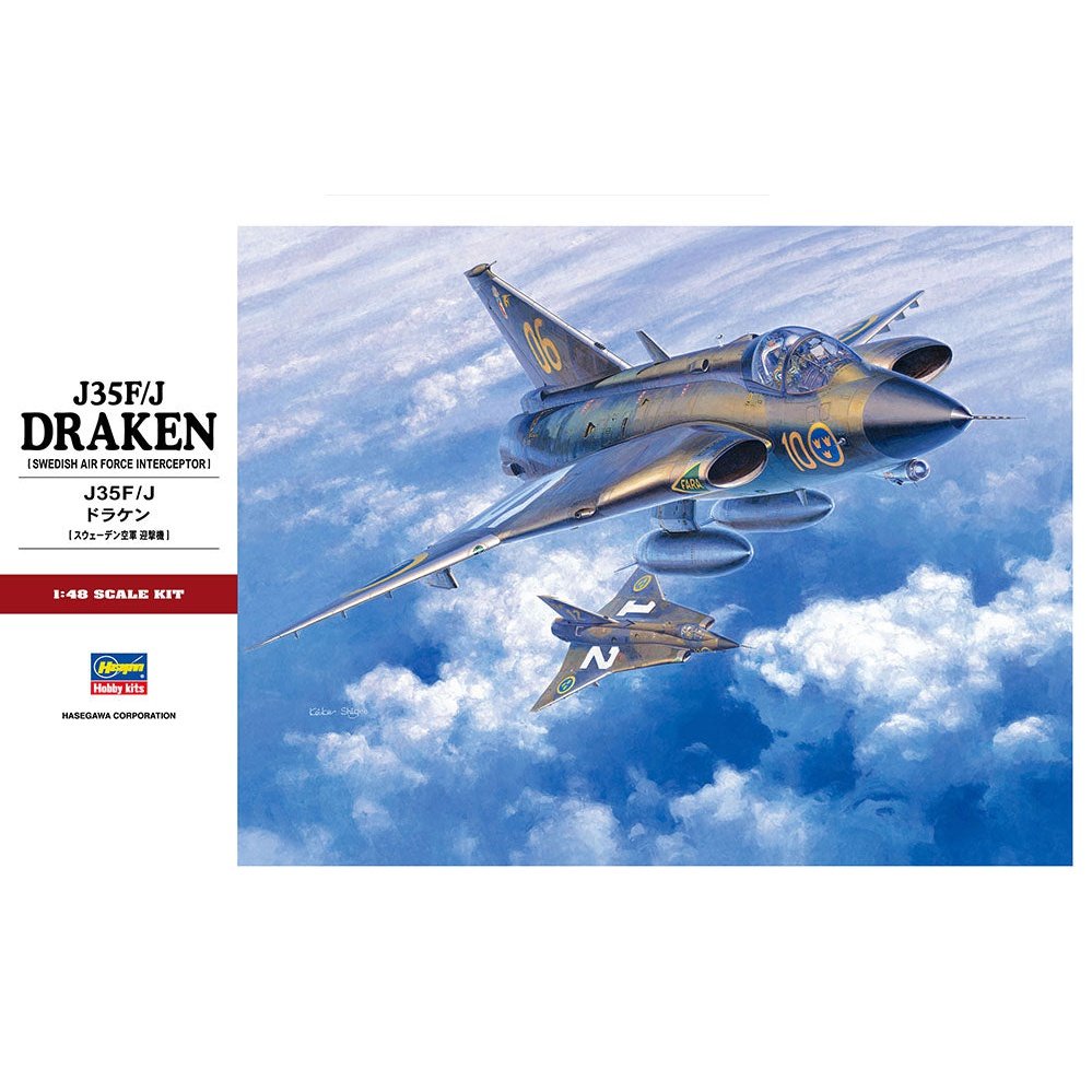 Hasegawa 1/48 PT 41 J35F/J DRAKEN 組裝模型 - TwinnerModel