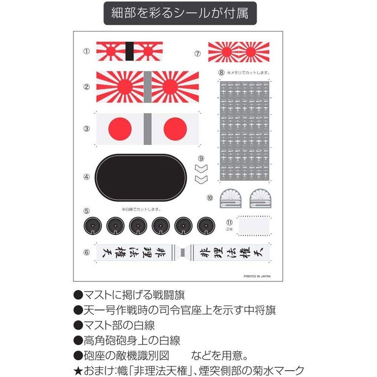 Fujimi 1/200 装備品 04 戰艦大和 艦橋後部中央構造 組裝模型 - TwinnerModel