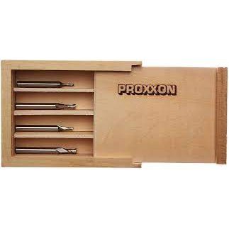 PROXXON 24610 Milling cutter set, 4 pcs., DIN 327, HSS 2 - 3 - 4 - 5 mm - TwinnerModel