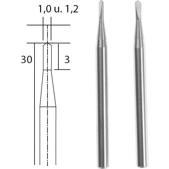 PROXXON 28320 Tungsten carbide milling bits 1 & 1,2mm - TwinnerModel