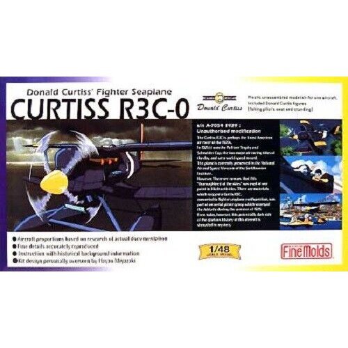 Fine Mold 1/48 飛天紅豬俠 寇蒂斯 R3 C-0非公式水上戰鬥機 組裝模型 - TwinnerModel