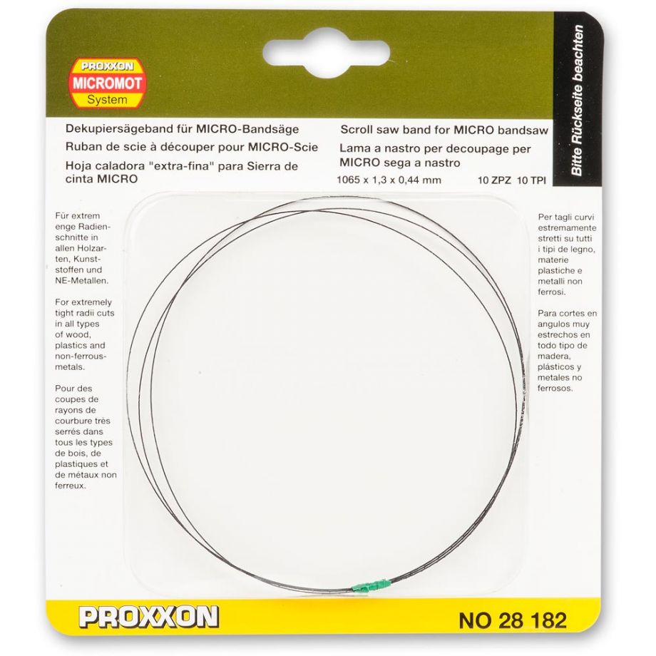 PROXXON 28182 Scroll saw band, extremely narrow (1.3mm), for extremely tight radii