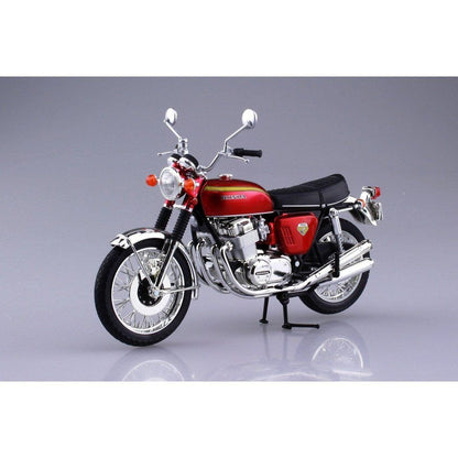 Aoshima 1/12 Finished Bike 本田CB750 FOUR（K0）糖果紅色 - TwinnerModel