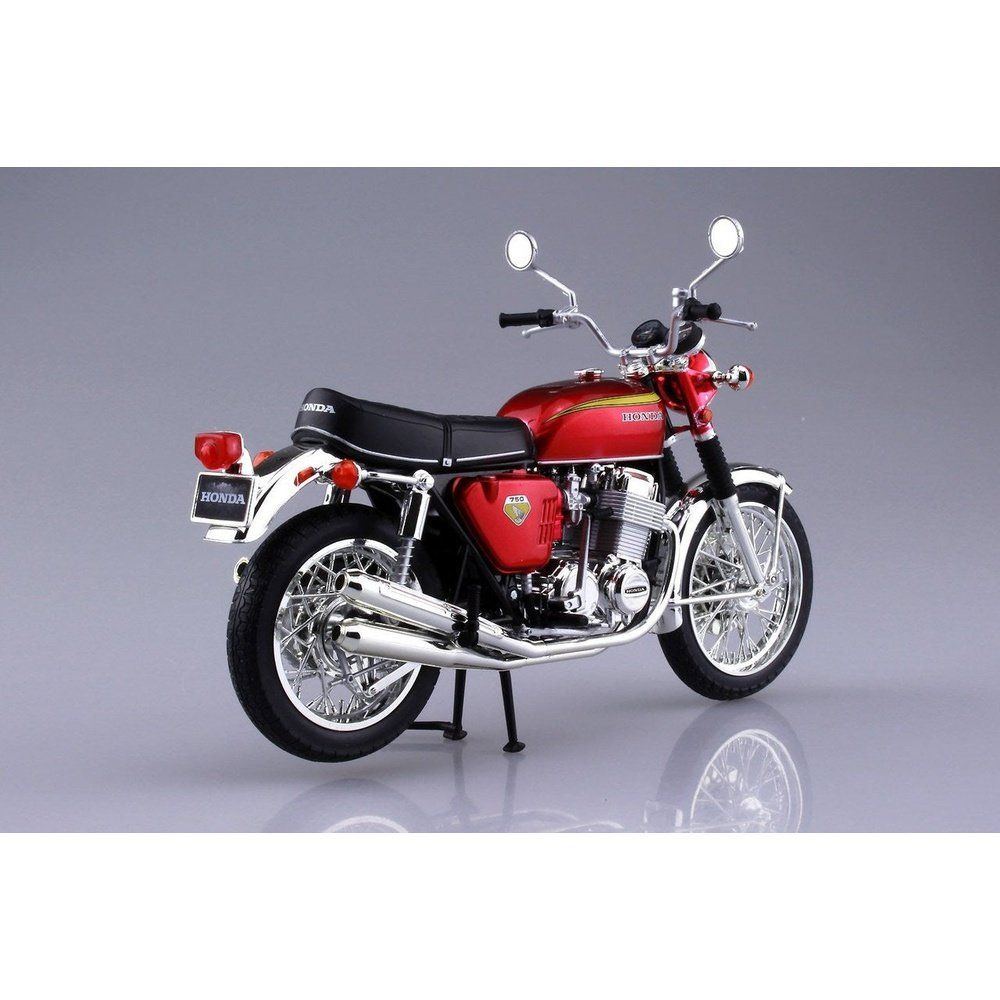 Aoshima 1/12 Finished Bike 本田CB750 FOUR（K0）糖果紅色 - TwinnerModel