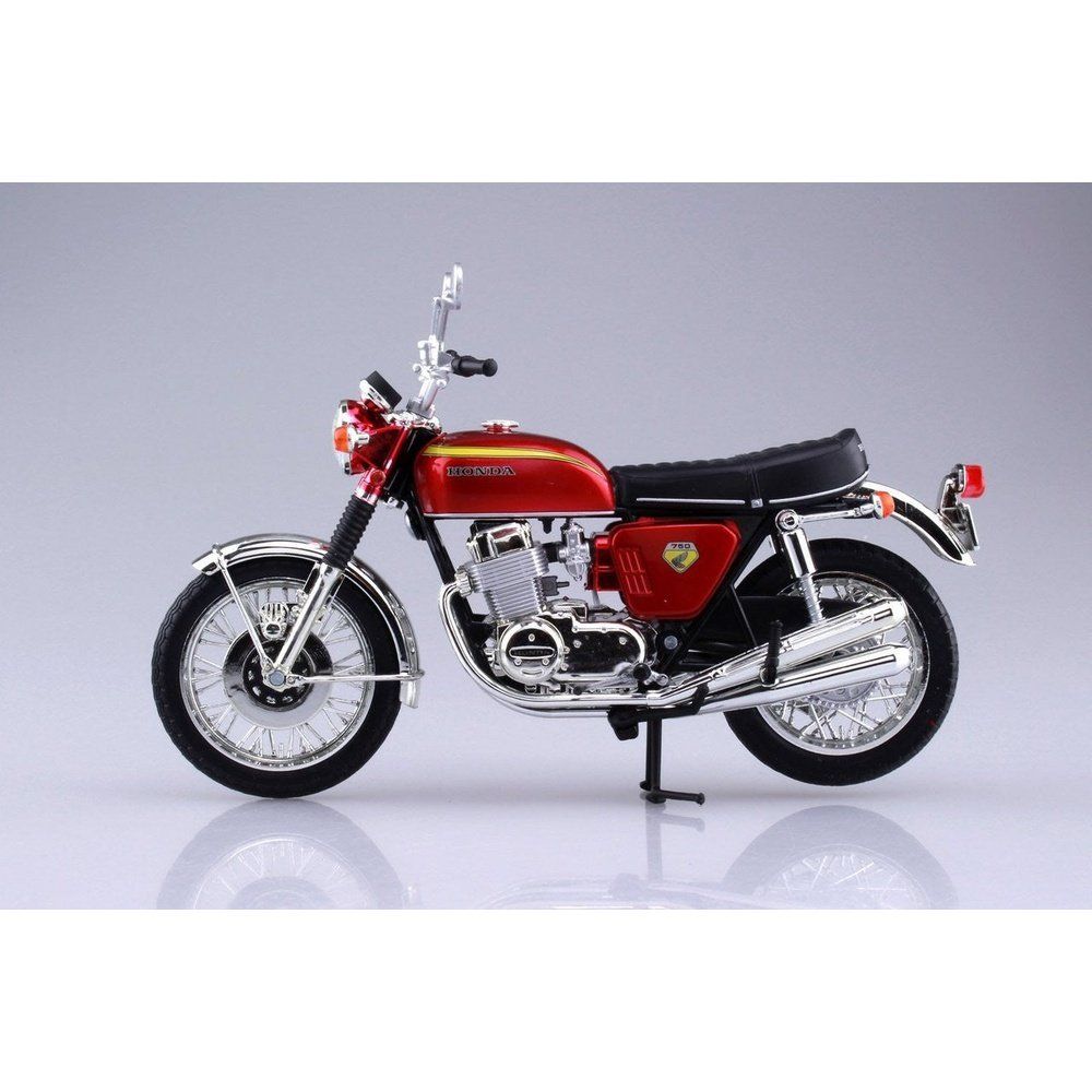 Aoshima 1/12 Finished Bike 本田CB750 FOUR（K0）糖果紅色 - TwinnerModel