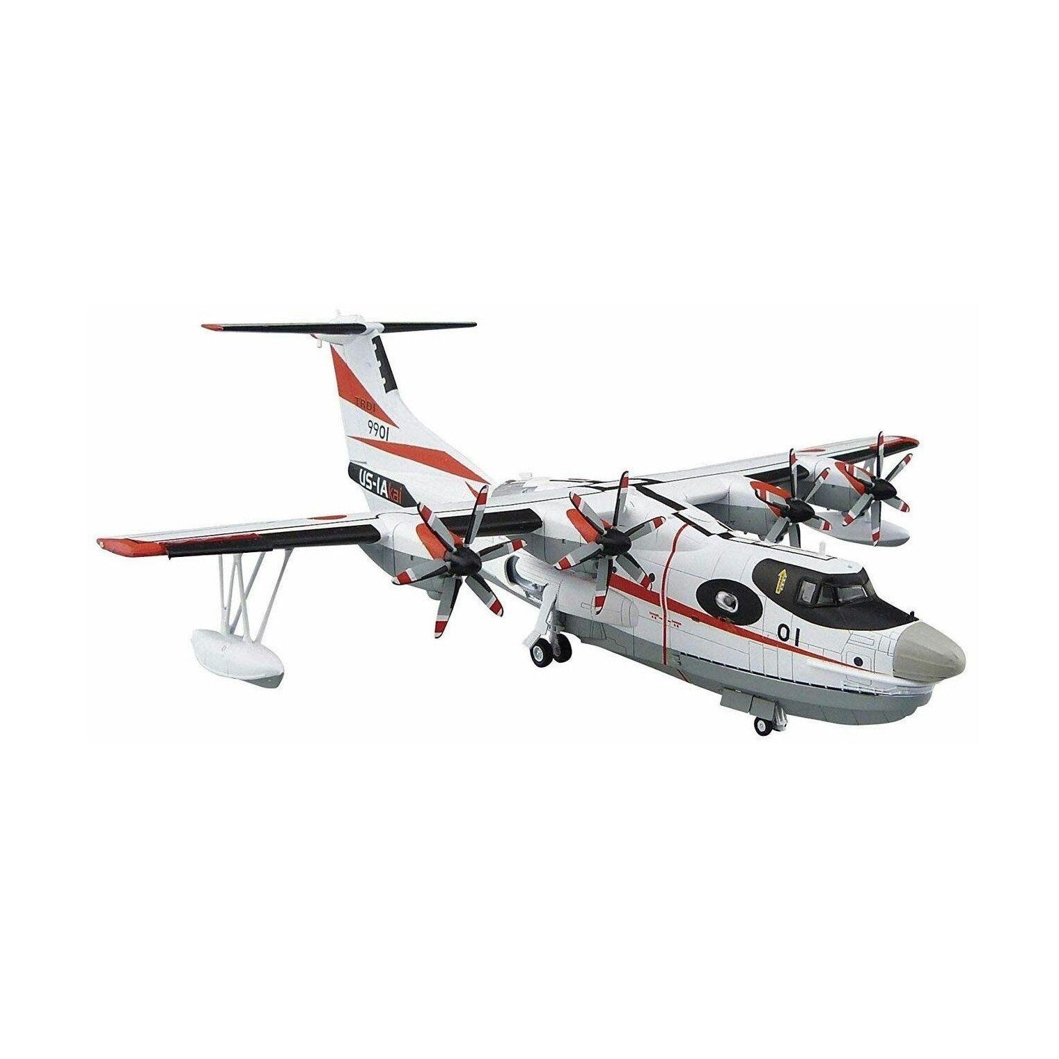 Aoshima 1/144 Airplane 002 日本海上自衛隊救援飛艇US-2（原型） 組裝模型 - TwinnerModel