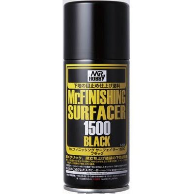 Mr Hobby B-526 Mr.Finishing Surfacer 1500 Black Spray