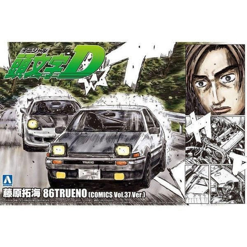 Aoshima 1/24 頭文字D 006 頭文字D AE86 TRUENO 藤原拓海 第37卷仕樣 組裝模型 - TwinnerModel
