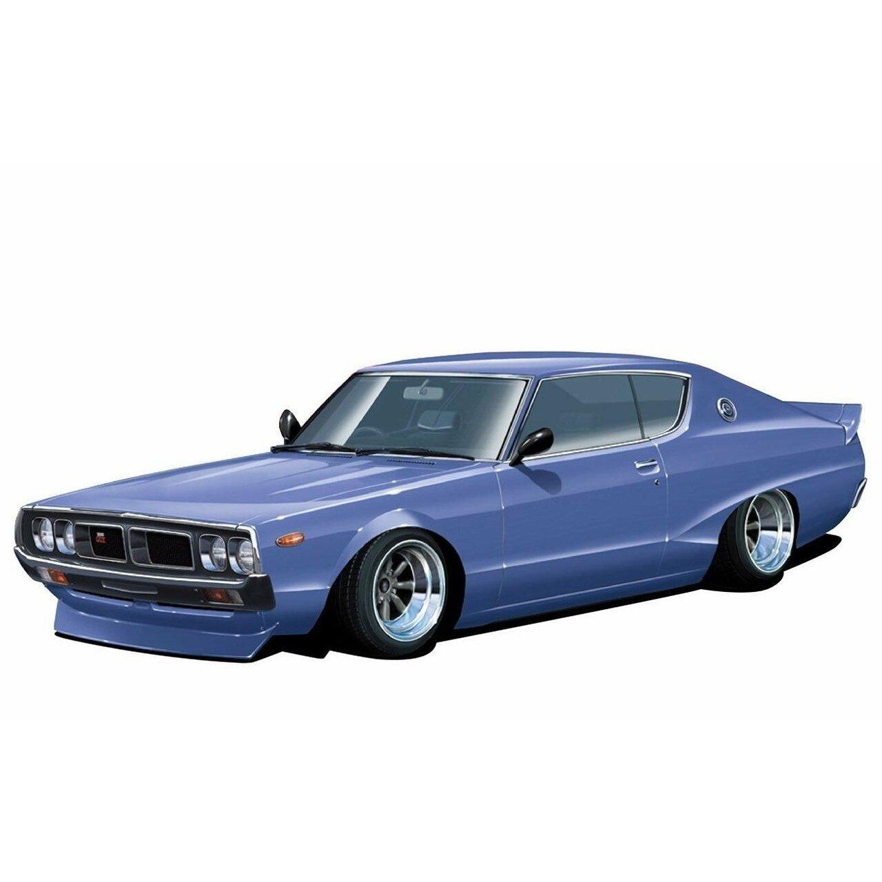 Aoshima 1/24 Grand Champion 001 SKYLINE 肯和瑪麗2門 組裝模型 - TwinnerModel