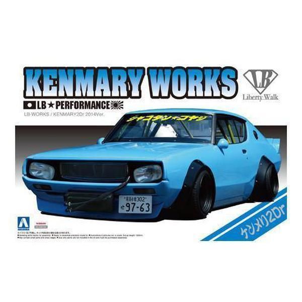 Aoshima 1/24 LB Works 006 2014年版Kenmary 2門轎車 組裝模型 - TwinnerModel