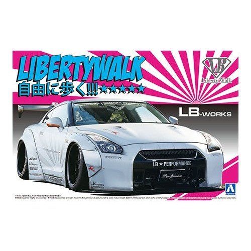 Aoshima 1/24 LB Works 010 日產 R35 GT-R Ver.2 組裝模型 - TwinnerModel