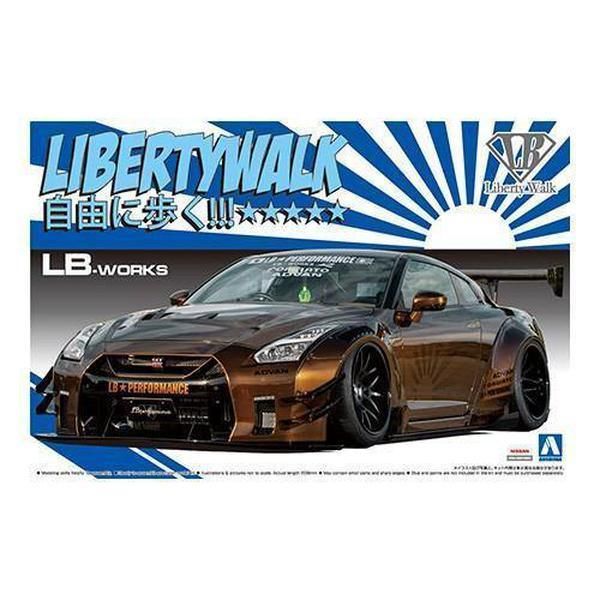 Aoshima 1/24 LB Works 012 R35 GT-R Type 2 Ver.1 組裝模型 - TwinnerModel