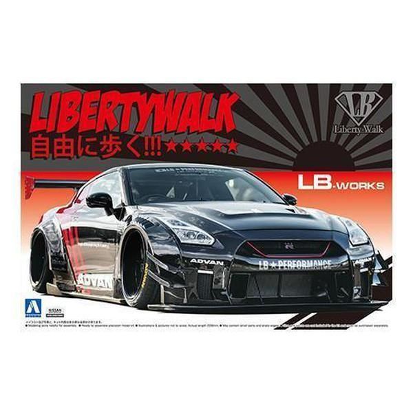 Aoshima 1/24 LB Works 013 LB Works R35 GT-R Type 2 Ver.2 組裝模型 - TwinnerModel