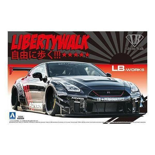 Aoshima 1/24 LB Works 013 LB Works R35 GT-R Type 2 Ver.2 組裝模型 - TwinnerModel