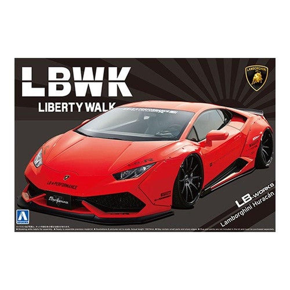 Aoshima 1/24 LB Works 015 LB Works Lamborghini Huracan Ver.1 組裝模型 - TwinnerModel