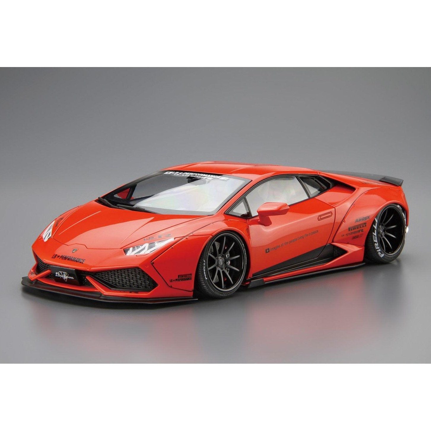 Aoshima 1/24 LB Works 015 LB Works Lamborghini Huracan Ver.1 組裝模型 - TwinnerModel