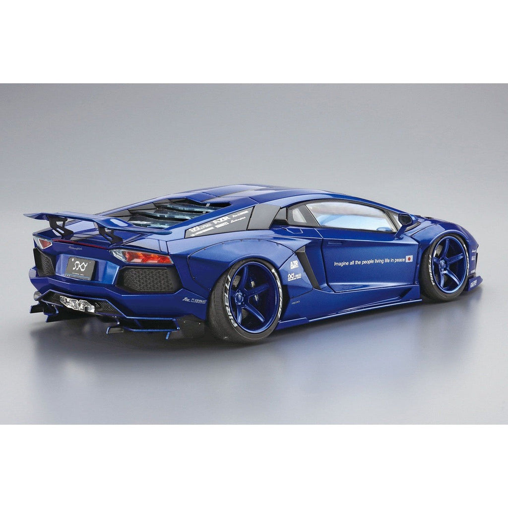 Aoshima 1/24 LB Works 018 林寶堅尼Aventador Ver.2 組裝模型 - TwinnerModel