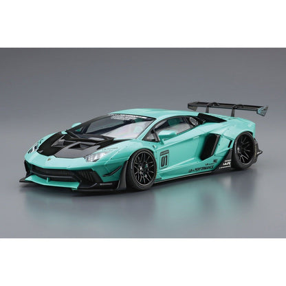 Aoshima 1/24 LB Works 021 Lamborghini Aventador Limited Edition Ver.2 組裝模型 - TwinnerModel