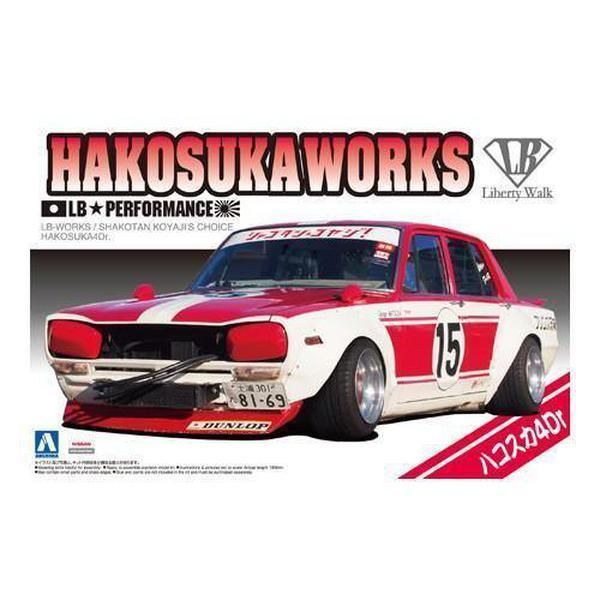 Aoshima 1/24 LB Works SP Shakotan Koyalji’s Choice Hakosuka 4門轎車 組裝模型 - TwinnerModel