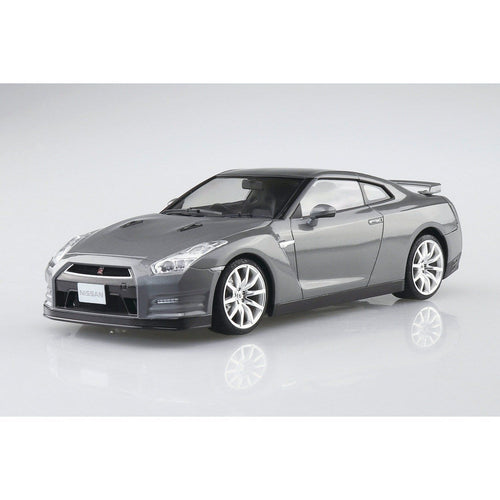 Aoshima 1/24 Pre Painted 02-B 日產R35 GT-R“2014年深灰金屬” 組裝模型 - TwinnerModel