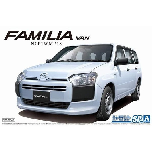 Aoshima 1/24 The Model Car Mazda NCP160M Familia Van `18 組裝模型 - TwinnerModel