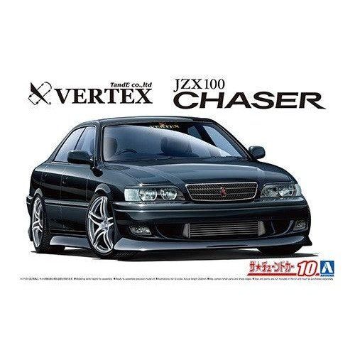 Aoshima 1/24 The Tuned Car 010 VERTEX JZX100 CHASER TOURERV '98 組裝模型 - TwinnerModel