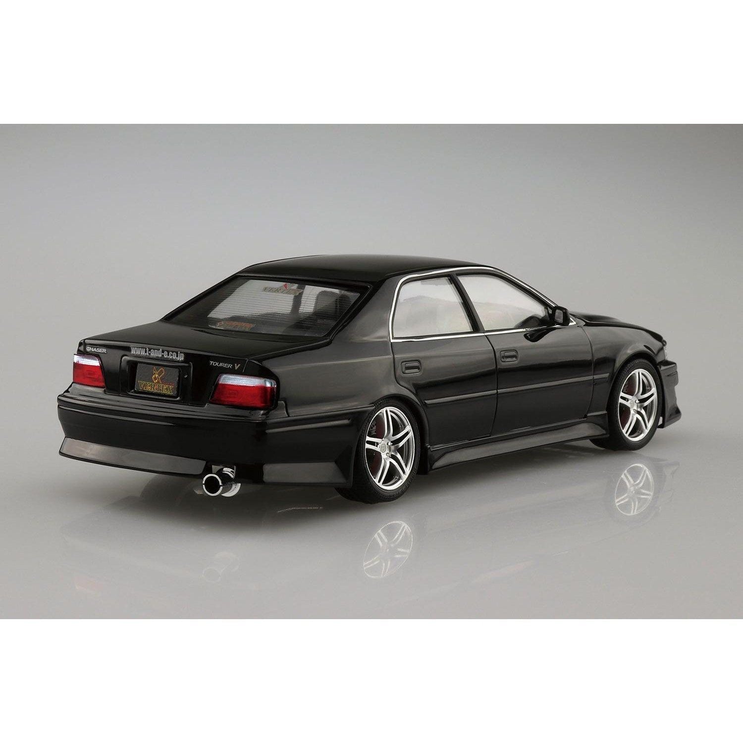 Aoshima 1/24 The Tuned Car 010 VERTEX JZX100 CHASER TOURERV '98 組裝模型 - TwinnerModel