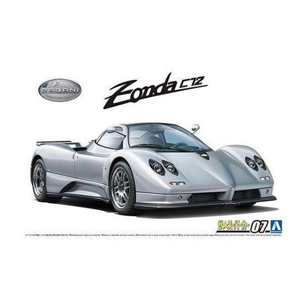 Aoshima 1/24 ZMC 007 帕加尼 ZONDA C12S ’ 組裝模型 - TwinnerModel