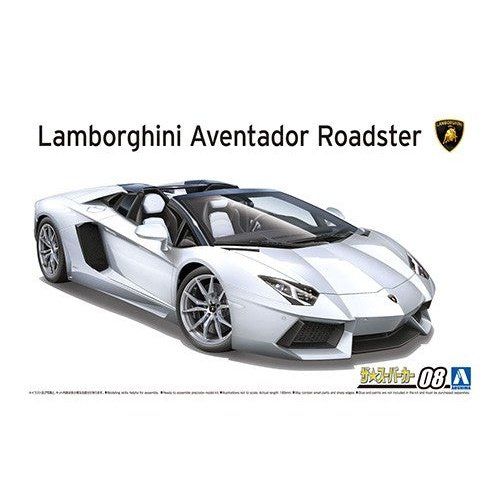 Aoshima 1/24 ZMC 008 林寶堅尼 Aventador LP700-4 ROADSTER 2012 組裝模型 - TwinnerModel