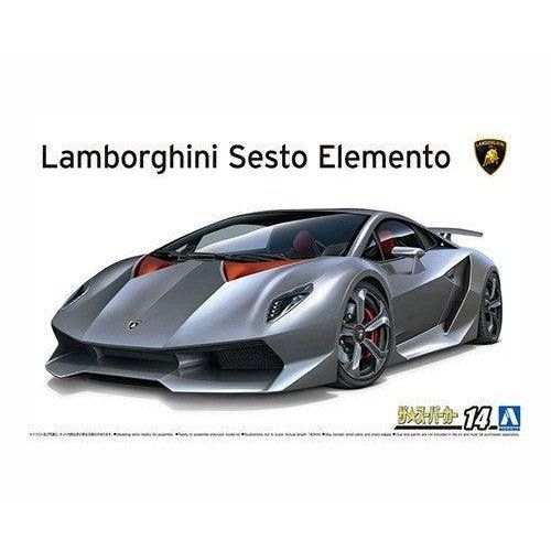 Aoshima 1/24 ZMC 014 林寶堅尼 SESTO ELEMENTO '10 組裝模型 - TwinnerModel