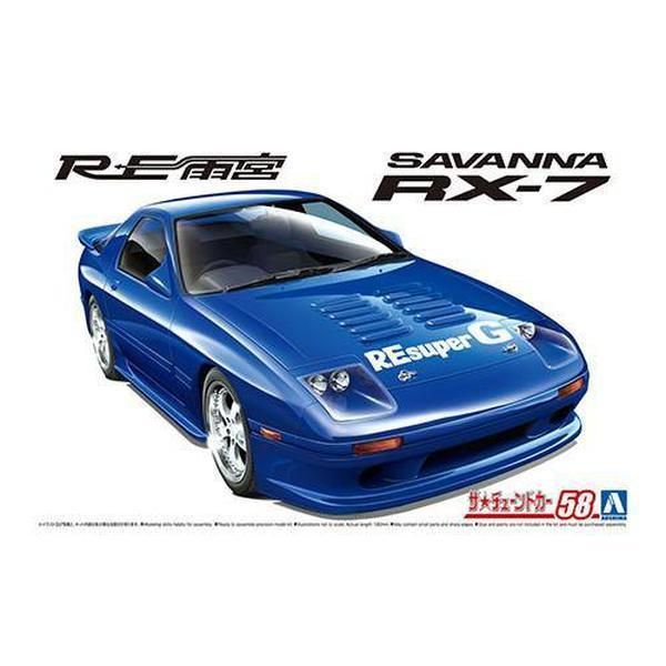 Aoshima 1/24 ZMT 058 RE AMEMIYA FD3S RX-7 '89 組裝模型 - TwinnerModel