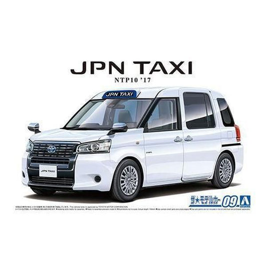 Aoshima 1/24 ZM 009 豐田 NTP10 日本計程車 '17 超級白色 II 組裝模型 - TwinnerModel